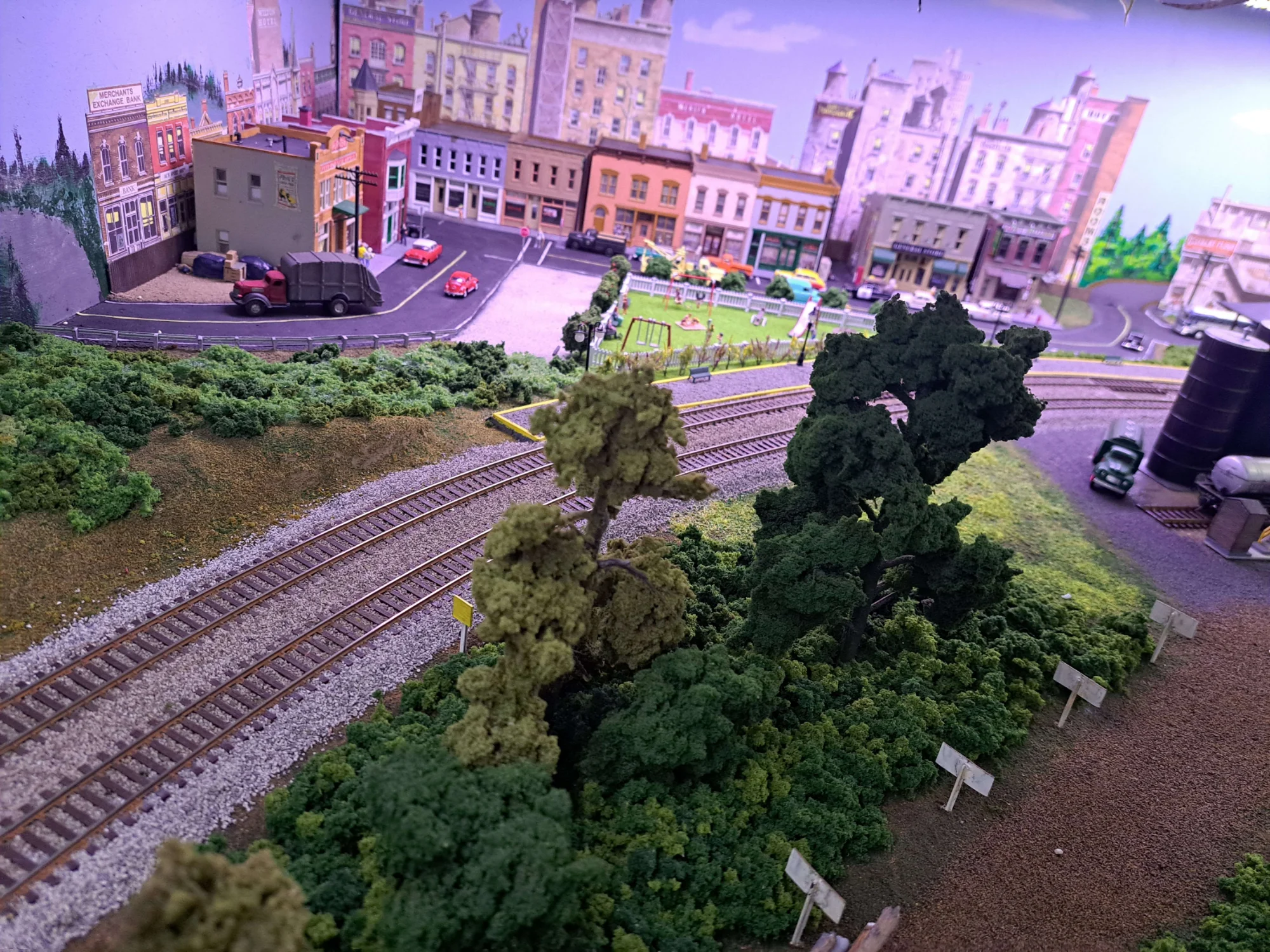 HO Layout Park Scene